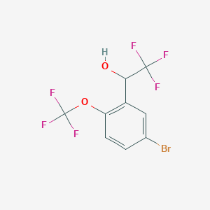 5-Bromo-2-(trifluoromethoxy)-alpha-(trifluoromethyl)benzyl Alcohol