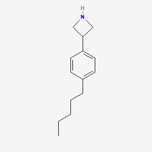 3-(4-Pentylphenyl)azetidine