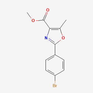 Methyl 2-(4-bromophenyl)-5-methyloxazole-4-carboxylate