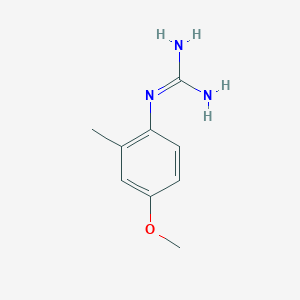 molecular formula C9H13N3O B15336923 1-(4-Methoxy-2-methylphenyl)guanidine 