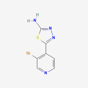 2-Amino-5-(3-bromo-4-pyridyl)-1,3,4-thiadiazole