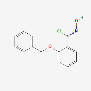 molecular formula C14H12ClNO2 B15336939 2-(Benzyloxy)-N-hydroxybenzimidoyl Chloride 