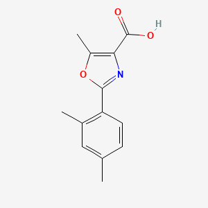 molecular formula C13H13NO3 B15336993 2-(2,4-Dimethylphenyl)-5-methyloxazole-4-carboxylic Acid 