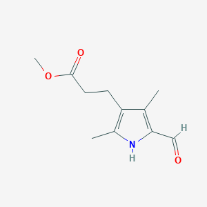 molecular formula C11H15NO3 B015337 Methyl 3-(5-formyl-2,4-dimethyl-1H-pyrrol-3-yl)propanoate CAS No. 18818-25-2