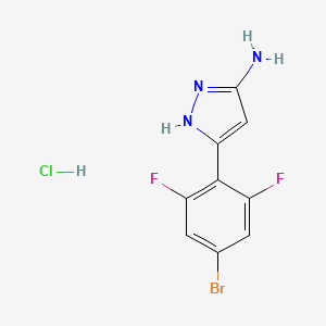 3-Amino-5-(4-bromo-2,6-difluorophenyl)pyrazole Hydrochloride