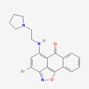 3-Bromo-5-((2-(pyrrolidin-1-yl)ethyl)amino)-6H-anthra[1,9-cd]isoxazol-6-one