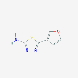 molecular formula C6H5N3OS B15337121 2-Amino-5-(3-furyl)-1,3,4-thiadiazole 