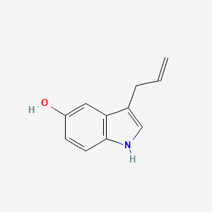 molecular formula C11H11NO B15337134 3-Allyl-1H-indol-5-ol 