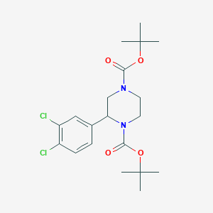 1,4-Di-Boc-2-(3,4-dichlorophenyl)piperazine