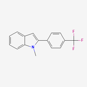 1-Methyl-2-[4-(trifluoromethyl)phenyl]indole