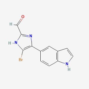 5-Bromo-4-(5-indolyl)imidazole-2-carbaldehyde