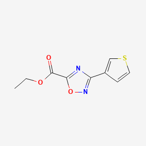 molecular formula C9H8N2O3S B15337240 Ethyl 3-(3-Thienyl)-1,2,4-oxadiazole-5-carboxylate 