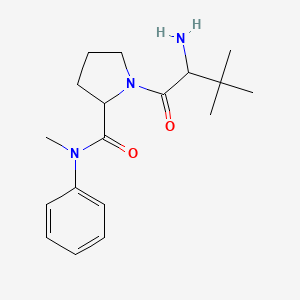 molecular formula C18H27N3O2 B15337246 (S)-1-[(S)-2-Amino-3,3-dimethylbutanoyl]-N-methyl-N-phenylpyrrolidine-2-carboxamide 