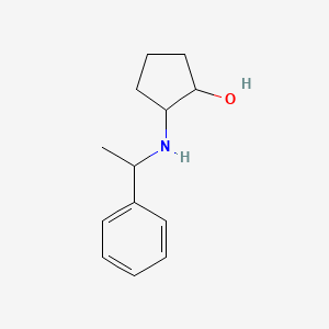 molecular formula C13H19NO B15337265 (1R,2R)-2-(((R)-1-Phenylethyl)amino)cyclopentan-1-ol 