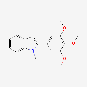 1-Methyl-2-(3,4,5-trimethoxyphenyl)indole