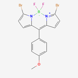 4,12-dibromo-2,2-difluoro-8-(4-methoxyphenyl)-3-aza-1-azonia-2-boranuidatricyclo[7.3.0.03,7]dodeca-1(12),4,6,8,10-pentaene