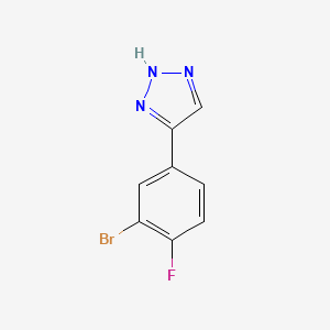 4-(3-bromo-4-fluorophenyl)-1H-1,2,3-triazole