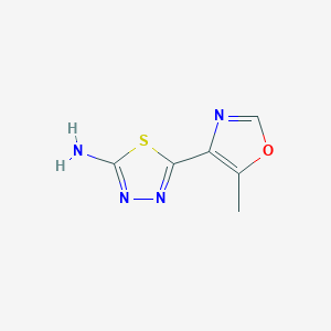 2-Amino-5-(5-methyl-4-oxazolyl)-1,3,4-thiadiazole