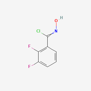 molecular formula C7H4ClF2NO B15337311 2,3-Difluoro-alpha-chlorobenzaldoxime 