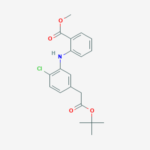 molecular formula C20H22ClNO4 B15337321 Methyl 2-((5-(2-(tert-butoxy)-2-oxoethyl)-2-chlorophenyl)amino)benzoate 