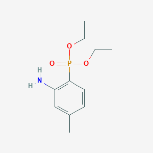 molecular formula C11H18NO3P B15337326 Diethyl (2-Amino-4-methylphenyl)phosphonate 