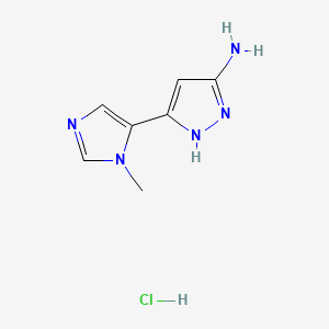 3-Amino-5-(1-methyl-5-imidazolyl)pyrazole Hydrochloride