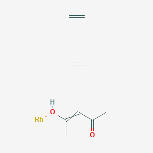 molecular formula C9H16O2Rh B15337403 Ethene;4-hydroxypent-3-en-2-one;rhodium 