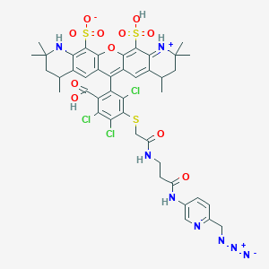 molecular formula C43H43Cl3N8O11S3 B15337474 APDye 546 Picolyl Azide 