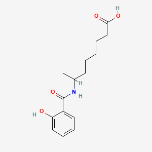 molecular formula C15H21NO4 B15337481 7-(2-Hydroxybenzamido)octanoic Acid 