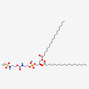 molecular formula C46H89N2O12PS B15337524 [(2R)-3-[2-[2-(ethenylsulfonylamino)ethoxycarbonylamino]ethoxy-hydroxyphosphoryl]oxy-2-octadecanoyloxypropyl] octadecanoate 