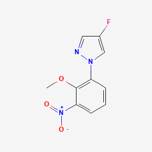 4-Fluoro-1-(2-methoxy-3-nitrophenyl)pyrazole