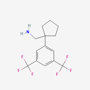 1-[3,5-Bis(trifluoromethyl)phenyl]cyclopentanemethanamine