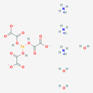 molecular formula C6H21FeN3O15 B15337637 Triazanium;2-hydroxy-2-oxoacetate;iron;trihydrate 