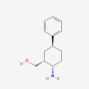 molecular formula C13H19NO B15337654 cis-(2-Amino-trans-5-phenyl-cyclohexyl)-methanol 