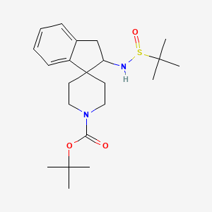 Tert-butyl 2-(tert-butylsulfinylamino)spiro[1,2-dihydroindene-3,4'-piperidine]-1'-carboxylate