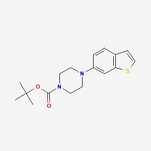 molecular formula C17H22N2O2S B15337698 4-Boc-1-(6-benzothienyl)piperazine 