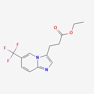 Ethyl 3-[6-(Trifluoromethyl)imidazo[1,2-a]pyridin-3-yl]propanoate