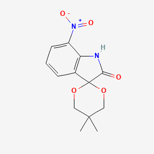 5,5-Dimethyl-7'-nitrospiro[[1,3]dioxane-2,3'-indolin]-2'-one