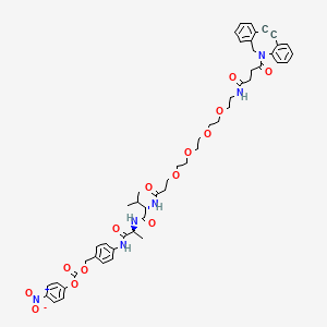 molecular formula C52H60N6O14 B15337727 DBCO-PEG4-Val-Ala-PAB-PNP 