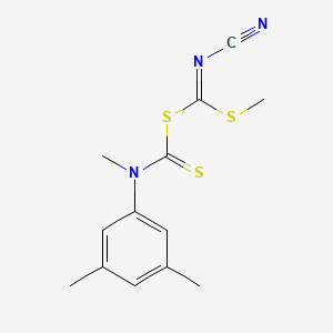 molecular formula C13H15N3S3 B15337794 [Cyanamide(methylthio)methyl] methyl 3,5-dimethylphenylcarbamodithioate 