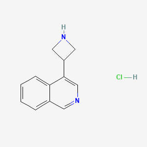 molecular formula C12H13ClN2 B15337834 4-(3-Azetidinyl)isoquinoline Hydrochloride 