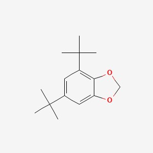 molecular formula C15H22O2 B15337922 4,6-Di-tert-butyl-2H-1,3-benzodioxole CAS No. 29619-33-8