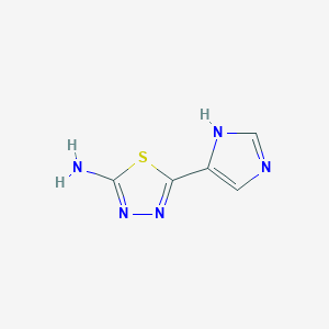 2-Amino-5-(4-imidazolyl)-1,3,4-thiadiazole