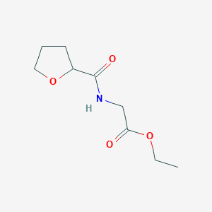 molecular formula C9H15NO4 B15338003 Ethyl (tetrahydro-furan-2-carbonyl)-amino-acetate 