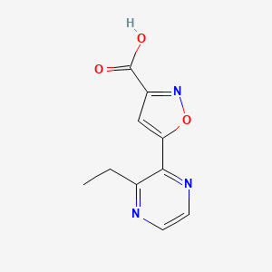 5-(3-Ethyl-2-pyrazinyl)isoxazole-3-carboxylic Acid