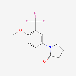 1-[4-Methoxy-3-(trifluoromethyl)phenyl]-2-pyrrolidinone