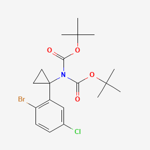 1-(2-Bromo-5-chlorophenyl)-N,N-di-Boc-cyclopropanamine