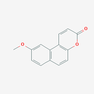 molecular formula C14H10O3 B15338030 9-Methoxy-3H-benzo[f]chromen-3-one 