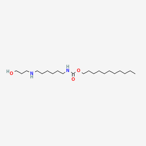 molecular formula C21H44N2O3 B15338044 Undecyl 6-(3-hydroxypropylamino)hexylcarbamate 