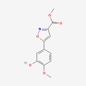 Methyl 5-(3-Hydroxy-4-methoxyphenyl)isoxazole-3-carboxylate